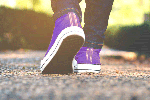 purple shoes for Alzheimer's Awareness
