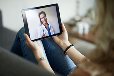 video call with a doctor
